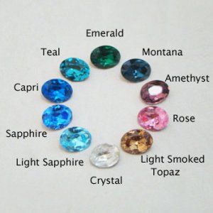 画像2: 2pcs 8×6 OV rhinestone