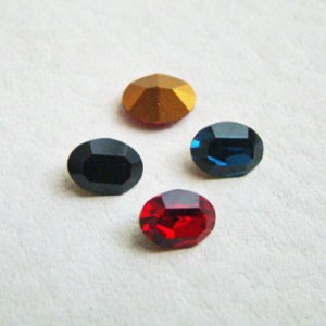 画像1: 2pcs VSW 8×6 OV rhinestone
