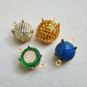 画像2: 11mm "Trans-Green/Reflector" inlaid stone