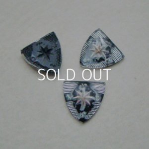 画像1: 17x17 shield "Compass Rose" intaglio