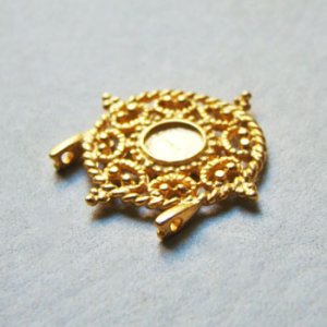 画像2: 28x28 filigree setting pendant