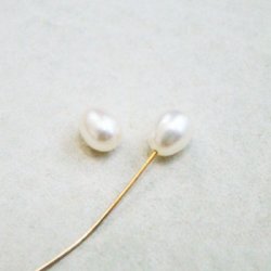 画像3: 1pair 6.5~7mm 1/2 drilled fresh water pearl