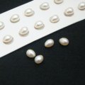 1pair 6.5~7mm 1/2 drilled fresh water pearl