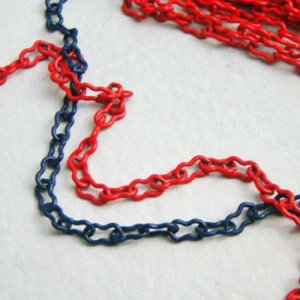 画像3: 8x4 enameled peanut link chain