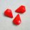 画像1: 18x15 Red glass drop beads (1)