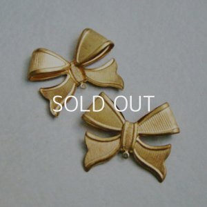 画像1: 37x30 brass Bow 1R finding