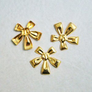 画像1: GP brass 23x21 Bow stamping