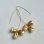 画像1: brass flower/pearl pierce set (1)