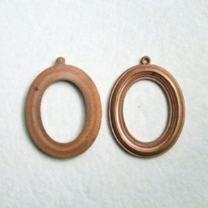 画像1: 25x18 oval OB pendant frame setting