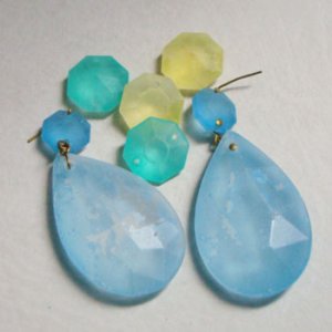画像3: large chandelier drop "Frost Blue"