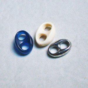 画像2: 2pcs 12x8.8 Cream connector beads