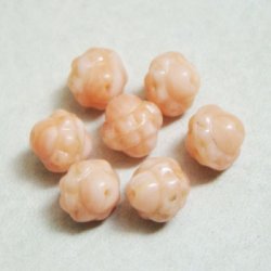 画像2: 2pcs 10mm Pink Beige saturn beads