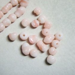 画像2: 5pcs "Angel Skin Coral" baroque beads