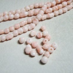 画像1: 5pcs "Angel Skin Coral" baroque beads