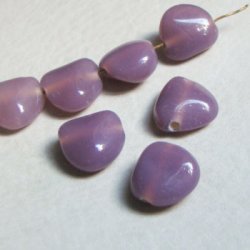 画像1: 17x16 Lavender nugette beads
