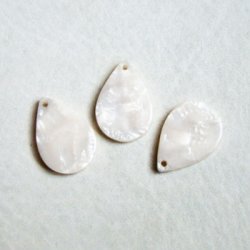 画像1: 21x15 Off-White acetate flat drop beads
