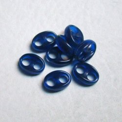 画像1: 2pcs 12x8.8 Dark Blue connector beads