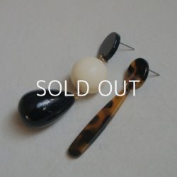 画像3: 42x7 Tortoise lucite flat drop beads