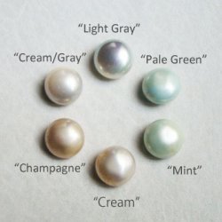 画像2: 9.5~10.5mm glass pearl cabochon