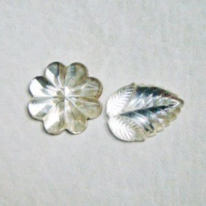 画像1: Crystal flower & Leaf set "A"
