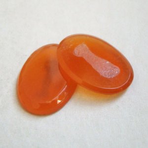 画像2: 30x22 oval Amber flat cabochon
