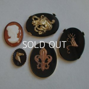 画像2: 40x30 oval Jet flat cabochon