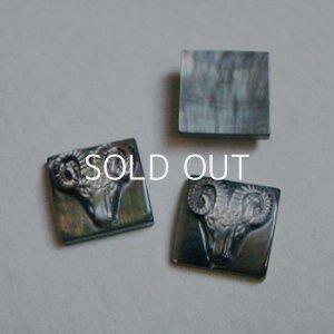 画像1: 16mm SQ Black M.O.P "Rams Head" cameo