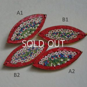 画像2: Red floral micro mosaic finding