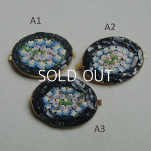 画像2: Black floral micro mosaic finding