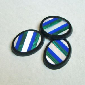 画像2: 20×15 semi precious mosaic cabochon