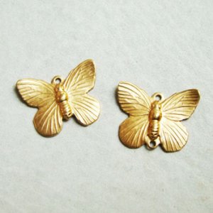 画像3: brass butterfly charm