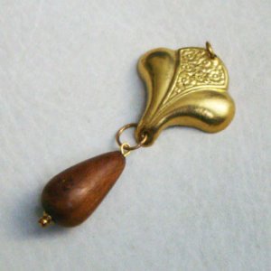画像3: 29x29 flower pattern fan charm