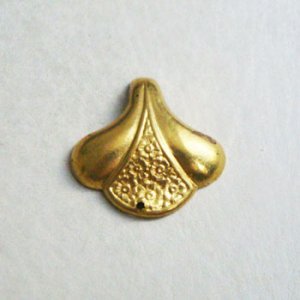 画像2: 29x29 flower pattern fan charm