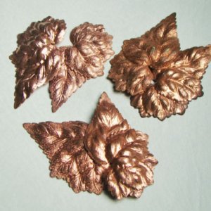 画像3: copper 62x35 detailed leaf L & R set