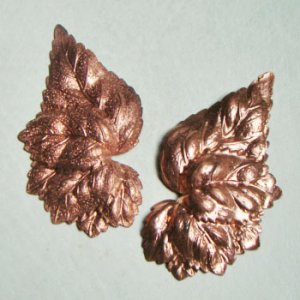 画像1: copper 62x35 detailed leaf 