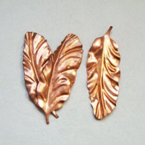 画像2: aged copper 68x25 leaf stamping