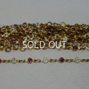 画像1: VSW 24pp "Crystal & Amethyst" channel link chain