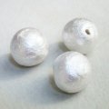 24mm white cotton pearl