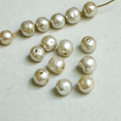 画像1: 7~8mm silver baroque pearl