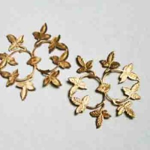 画像1: 36x39 brass leaf spray stamping