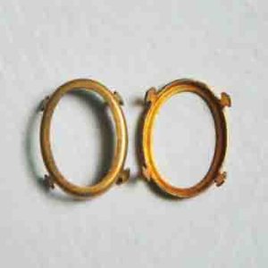 画像1: 24x18 oval OB fancy prong setting