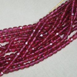 画像2: 10pcs 4mm "Pink Tourmaline" faceted beads