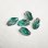 画像2: 11x6 "Gray/Emerald" twisted oval  beads (2)