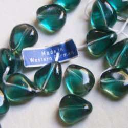 画像2: 14x12 "Gray/Emerald" drop beads