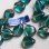 画像2: 14x12 "Gray/Emerald" drop beads (2)