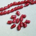 3pcs 9x5 "Ruby" baroque beads
