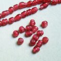 5pcs 6x5 "Ruby" baroque beads