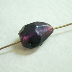 画像2: 18x13 "Purple" faceted drop beads