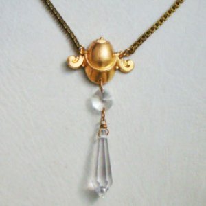 画像2: 38x14 "Crystal" pointed drop