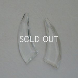画像1: MC 58x21 Crystal curved drop "L"
